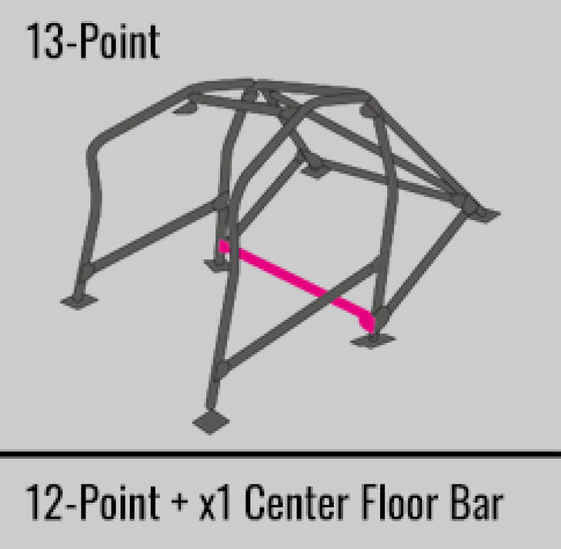 Cusco Safety21 13pt 2Pssgr BLK Roll Cage Nissan R33 2dr (S/O/No Cancel)