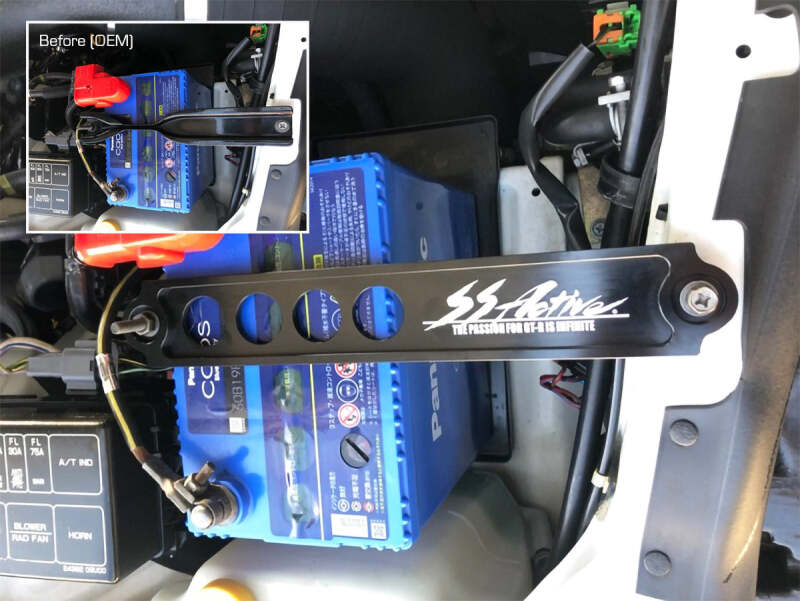 GReddy Garage 89-94 Nissan Skyline GT-R Battery Tie Down R32