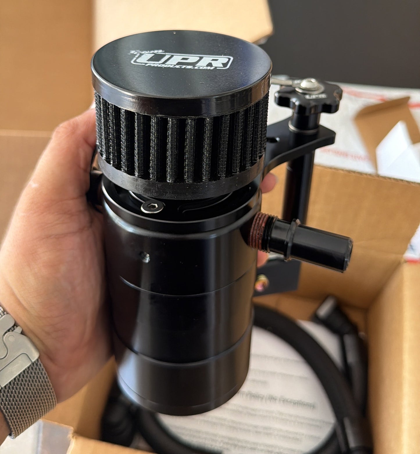 UPR Plug N Play™ Catch Can One Way Breather for F-150 5.0L and Raptor R 5.2L (2021-2025)