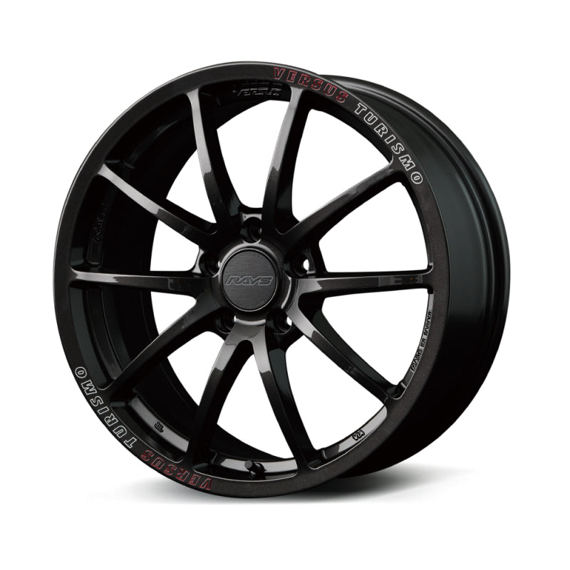 Versus VT125S 18X9.5 +45 5x112 Super Dark Gunmetal/MC/RAP (Red Clear)