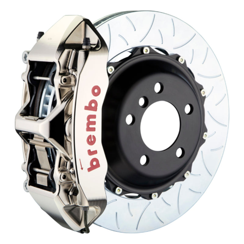 Brembo 03-08 SL500 Front GTR BBK 6 Piston Billet 355x32 2pc Rotor Slotted Type3-Nickel