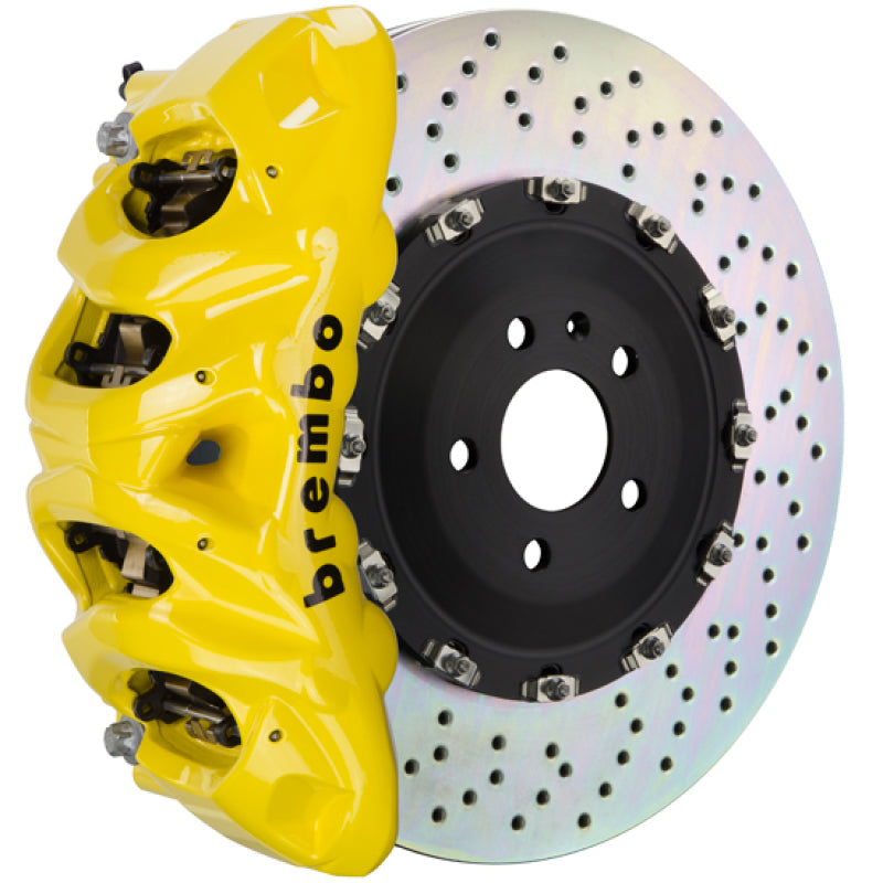 Brembo 12-21 Grand Cherokee SRT8 Fr GT BBK 8Pist Cast 412x38 2pc Rotor Drilled-Yellow