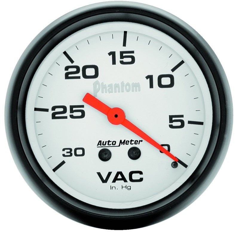 Autometer Phantom 2 5/8in Phantom Mechanical Vacuum Gauge