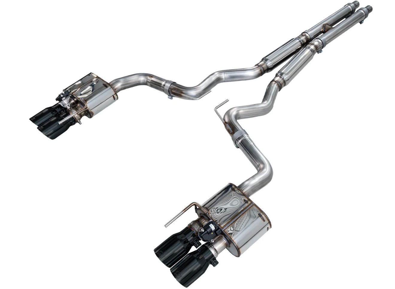 AWE Tuning 18-23 S550 Mustang GT SwitchPath Exhaust - Diamond Black Tips
