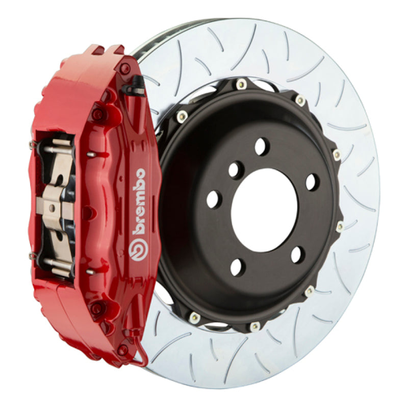 Brembo 03-08 SL500 Front GT BBK 6 Piston Cast 355x32 2pc Rotor Slotted Type3-Red