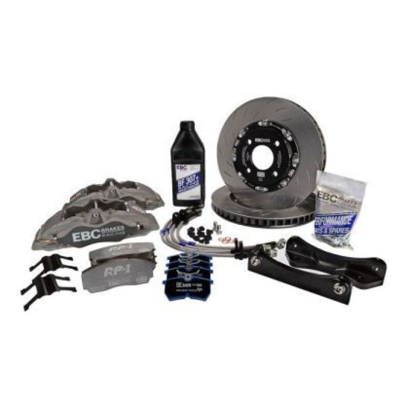 EBC Racing 00-07 BMW M3 E46 Anodized Apollo-4 Calipers 355mm Rotors Front Big Brake Kit