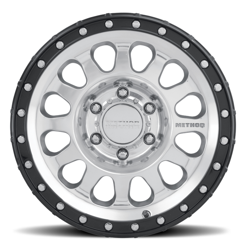 Method MR315 17x8.5 0mm Offset 6x5.5 106.25mm CB Polished Wheel - Gloss Black Lip