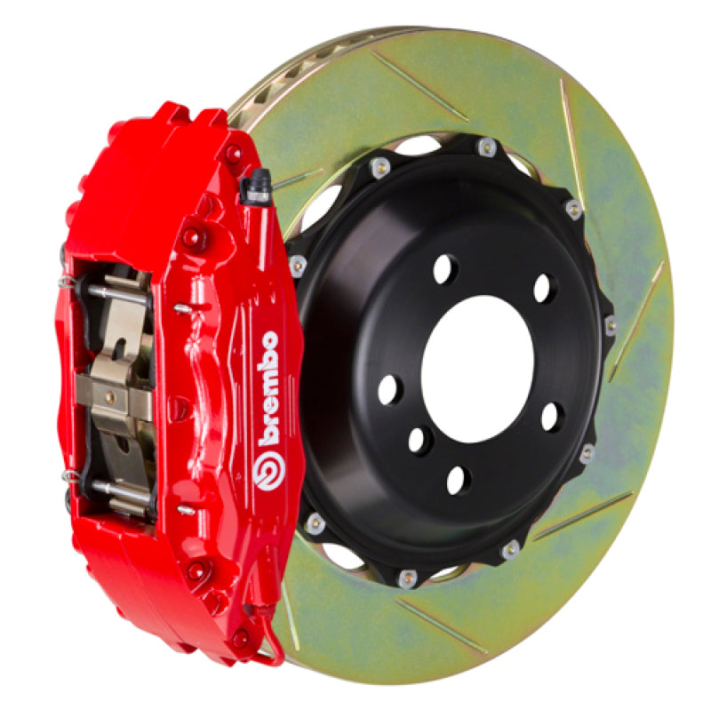 Brembo 03-08 SL500 Front GT BBK 6 Piston Cast 355x32 2pc Rotor Slotted Type1-Red