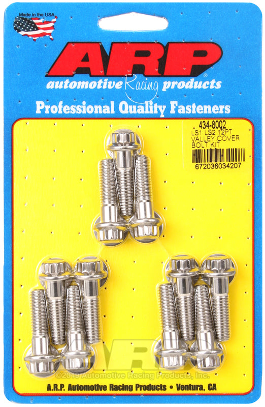 ARP LS1 LS2 SS 12pt Valley Cover Bolt Kit