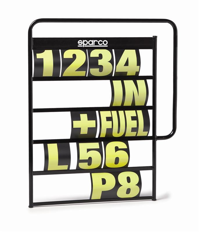 Sparco Pit Board And Numbers Kit W/Co
