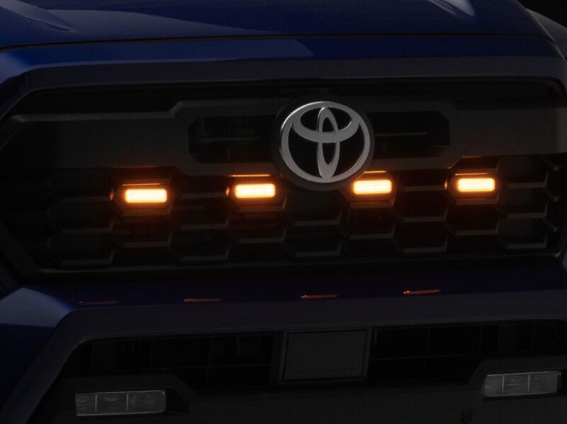 Raxiom 24-26 Toyota Tacoma Pre Runner/TRD Off-Road/TRD Sport Amber LED Grille Light- Smoked Lens