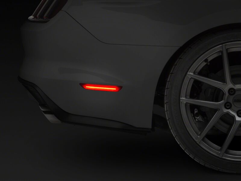 Raxiom 15-23 Ford Mustang Axial Series LED Side Marker Lights- Rear- Red