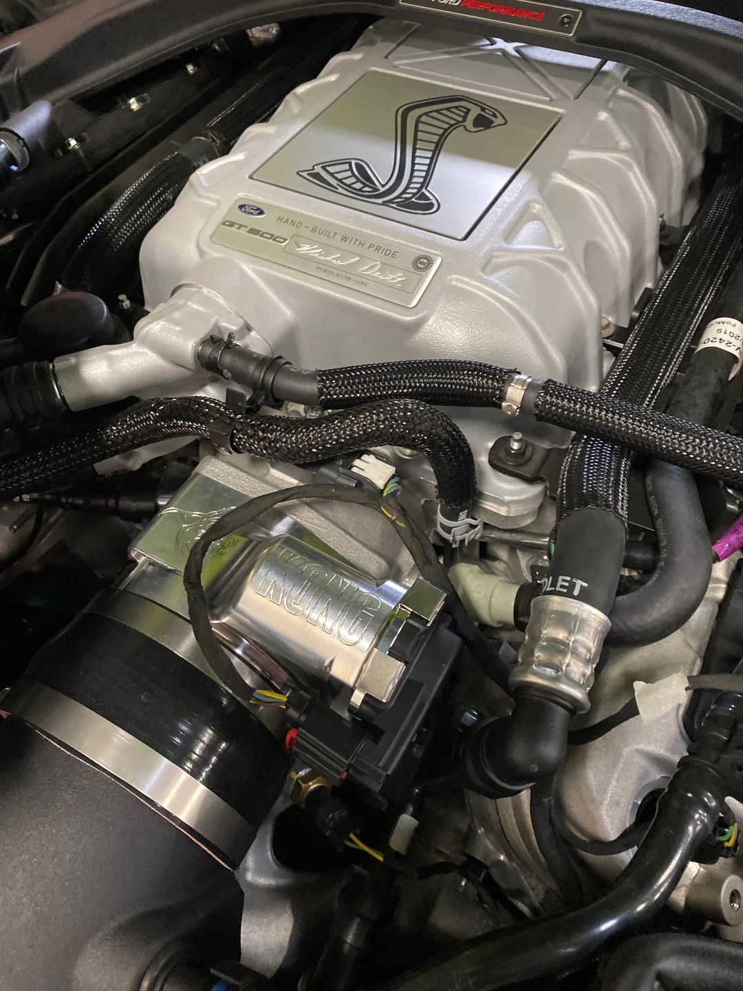 KONG 108mm 2020 GT500 and RAPTOR R Throttle Body (Anodized Black)