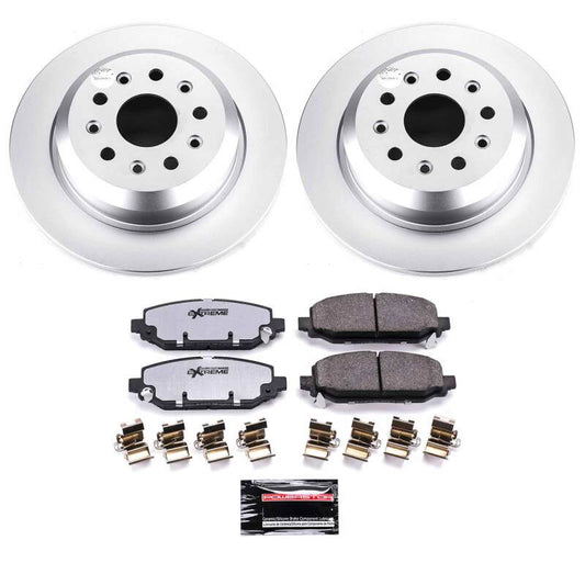 Power Stop 18-25 Jeep Wrangler Rear Z36 Coated Truck & Tow Brake Kit