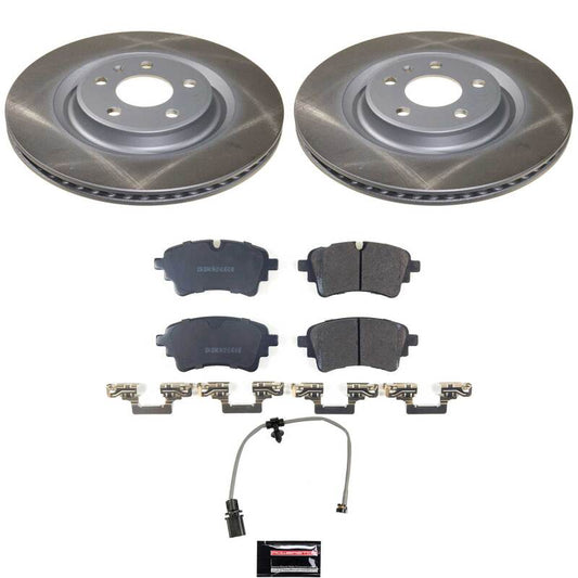 Power Stop 20-25 Audi A6 Allroad Rear Semi-Coated Rotor Kit