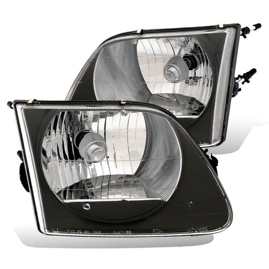 Raxiom 97-03 Ford F-150 G2 Euro Headlights- Black Housing- Clear Lens