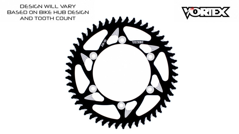 Vortex Racing 52 Tooth 520 Rear Sprocket - Black