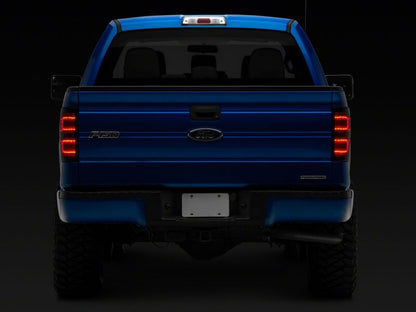 Raxiom 09-14 Ford F-150 Styleside Axial Series LED Tail Lights- Black Housing- Smoked Lens