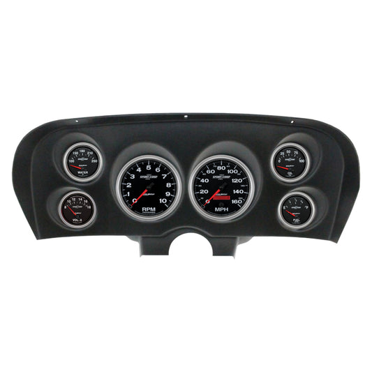 Autometer Sport-Comp II Direct Fit Dash Kit 69-70 Ford Mustang (2 x 5in. / 4 x 2-5/8in.)