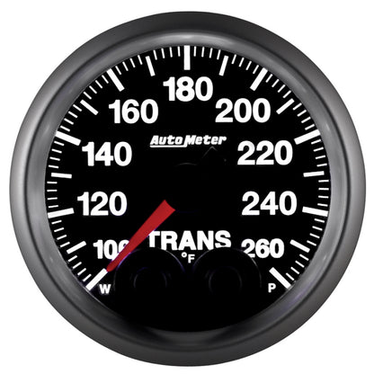 Autometer Elite 52mm 100-260 Degrees F Trans Temperature Peak and Warn Gauge w/ Electronic Control