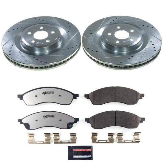 Power Stop 21-24 Ford Edge Front Z36 Truck & Tow Brake Kit