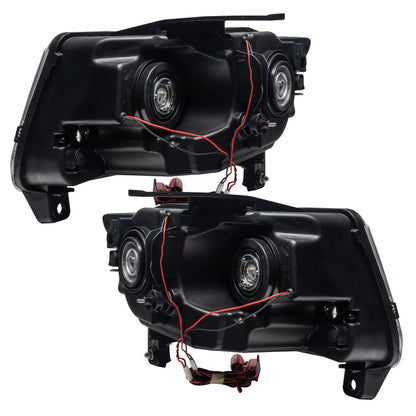 Oracle 11-13 Jeep Grand Cherokee Pre-Assembled Halo Headlights (Non HID) Chrome - UV/Purple