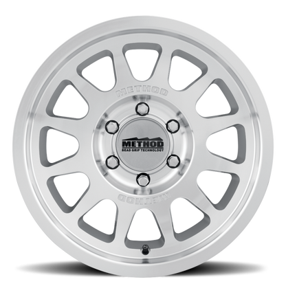 Method MR703 Bead Grip 20x9 0mm Offset 6x135 87mm CB - Machined Clear Coat