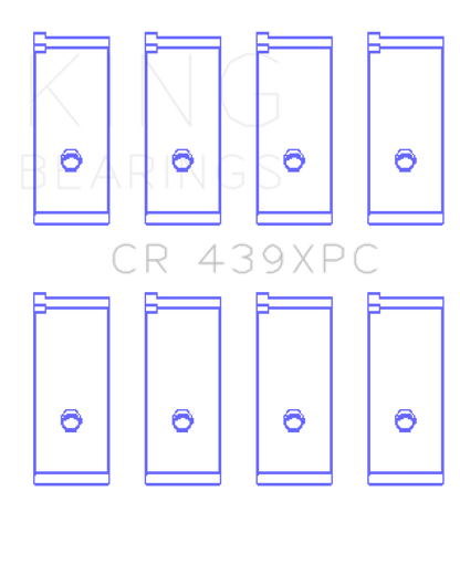 King Engine Bearings Honda B18A1/B18B1 (Size .026) pMaxKote Performance Rod Bearing Set