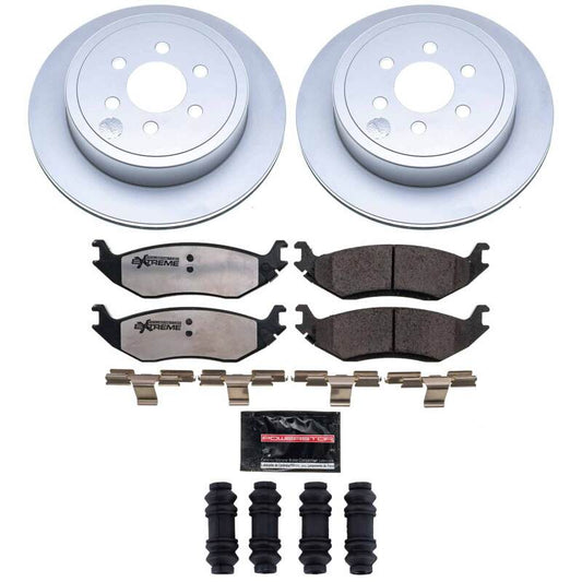 Power Stop 2003 Dodge Durango Rear Z36 Coated Truck & Tow Brake Kit