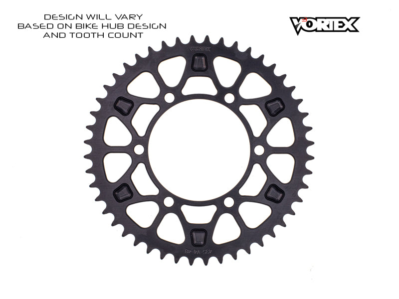 Vortex Racing V4 44 Tooth 525 Rear Sprocket - Hardcoat