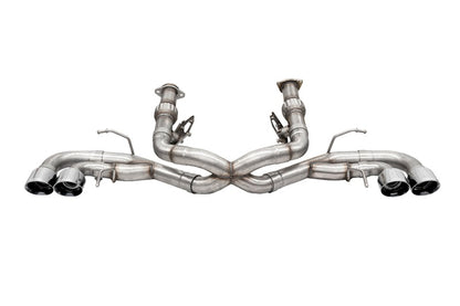 Corsa 2020-25 Corvette C8 3in Xtreme Cat-Back Exhaust 4.5in Pol Quad Tips - Deletes stock AFM Valve