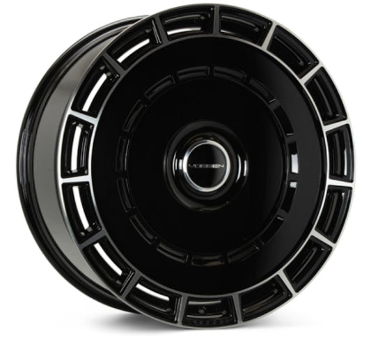 Vossen HF-9 22x9.5 - 5x112 - ET15 - 66.56 - Deep - Gloss Black Polished Wheel