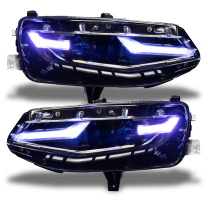 Oracle 19-21 Chevy Camaro LS/LT RGB+A Headlight DRL  Kit - ColorSHIFT w/ RF Controller