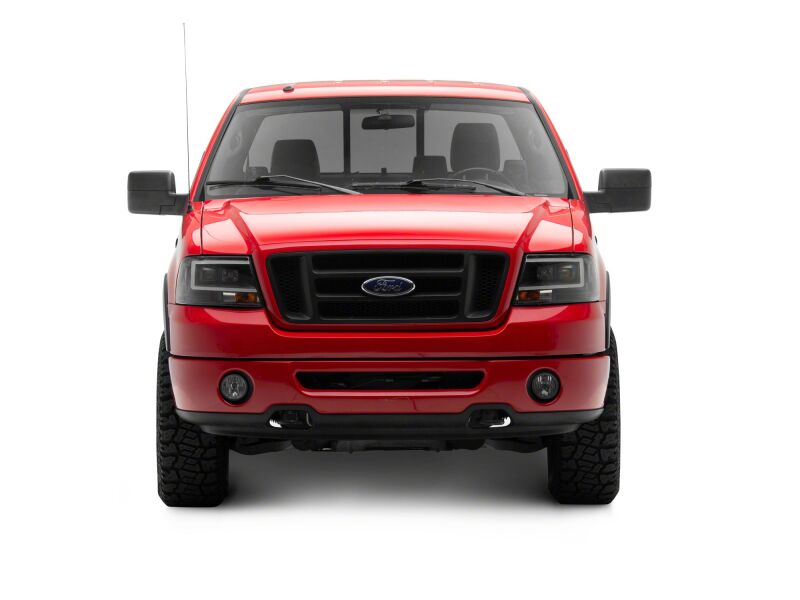 Raxiom 04-08 Ford F-150 Axial Series Projector Headlights- Black Housing- Clear Lens