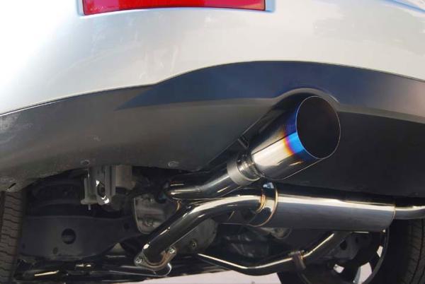 Invidia 03-08 Infiniti FX35/45 Gemini Single Layer Titanium Tip Cat-back Exhaust