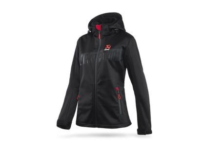 Akrapovic Womens Corpo Softshell Jacket Black - 2XL