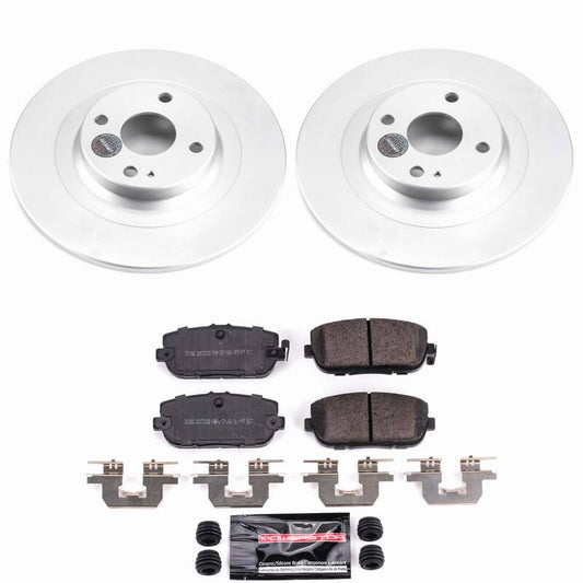 Power Stop 17-20 Fiat 124 Spider Rear Z23 Coated Brake Kit