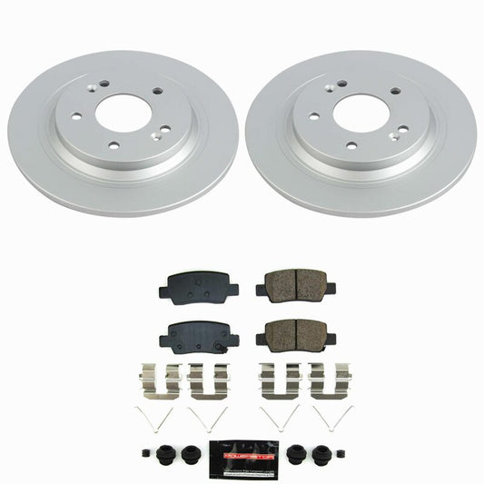 Power Stop 21-25 Kia Seltos Rear Z23 Coated Brake Kit