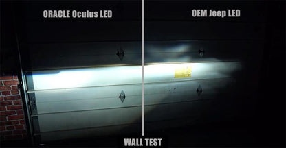 Oracle Oculus Bi-LED Projector Headlights for Jeep JL/Gladiator JT Satin Silver 5500K