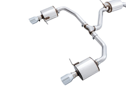 AWE Tuning 18-21 Volkswagen Jetta GLI Mk7 Touring Exhaust - Chrome Silver Tips (Fits High-Flow DP)
