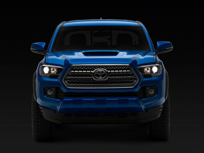 Raxiom 16-23 Toyota Tacoma Axial Series OE Replacement Headlights- Black Housing- Clear Lens