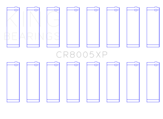 King Engine Bearings Ford 377 (Size STDX) Connecting Rod Bearing Set