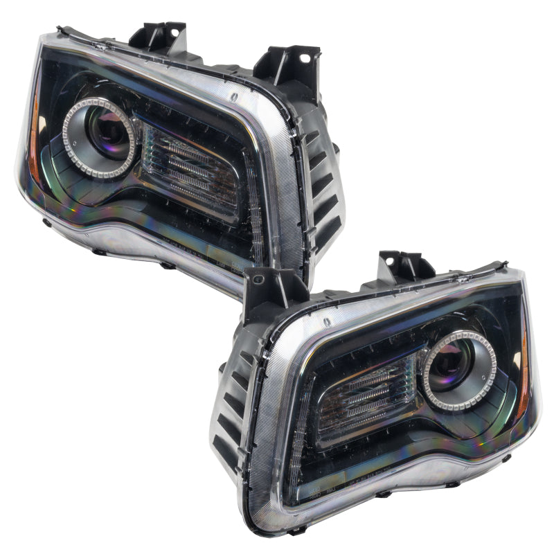 Oracle 11-14 Chrysler 300C SMD HL - Black - NON HID - Orange