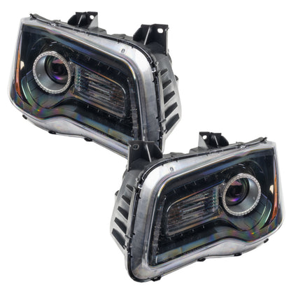 Oracle 11-14 Chrysler 300C SMD HL - Black - NON HID - Orange