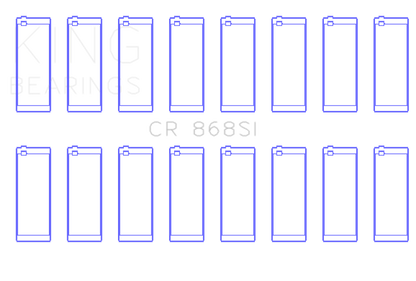 King Engine Bearings Ford 281CI/302CI/330CI 4.6L/5.0L/5.4L V8 (Size +0.75) Rod Bearing Set
