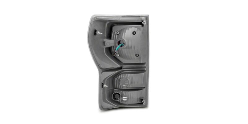 Raxiom 07-13 Toyota Tundra Axial Series Dual C-Shape LED Tail Lights- Black Housing- Smoked Lens