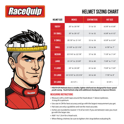 RaceQuip PRO25 SA2025 WH 3XL HELMET