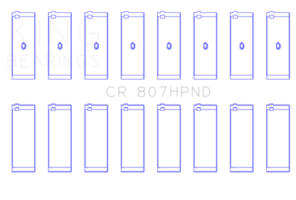 King Engine Bearings Chevy LS1 / LS6 (Size 011) Performance Rod Bearing Set