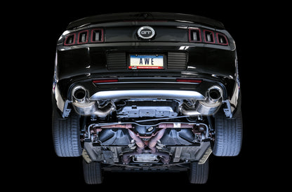 AWE Tuning S197 Mustang GT Axle-Back Exhaust - Touring Edition (Chrome Silver Tips)