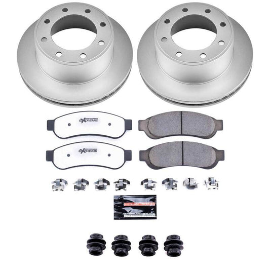 Power Stop 10-12 Ford F-250 Super Duty Rear Z36 Coated Truck & Tow Brake Kit